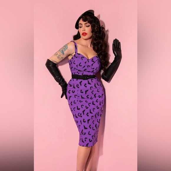 Vixen by Micheline Pit Purple Bats Maneater Wiggle NWT - Picture 1 of 5